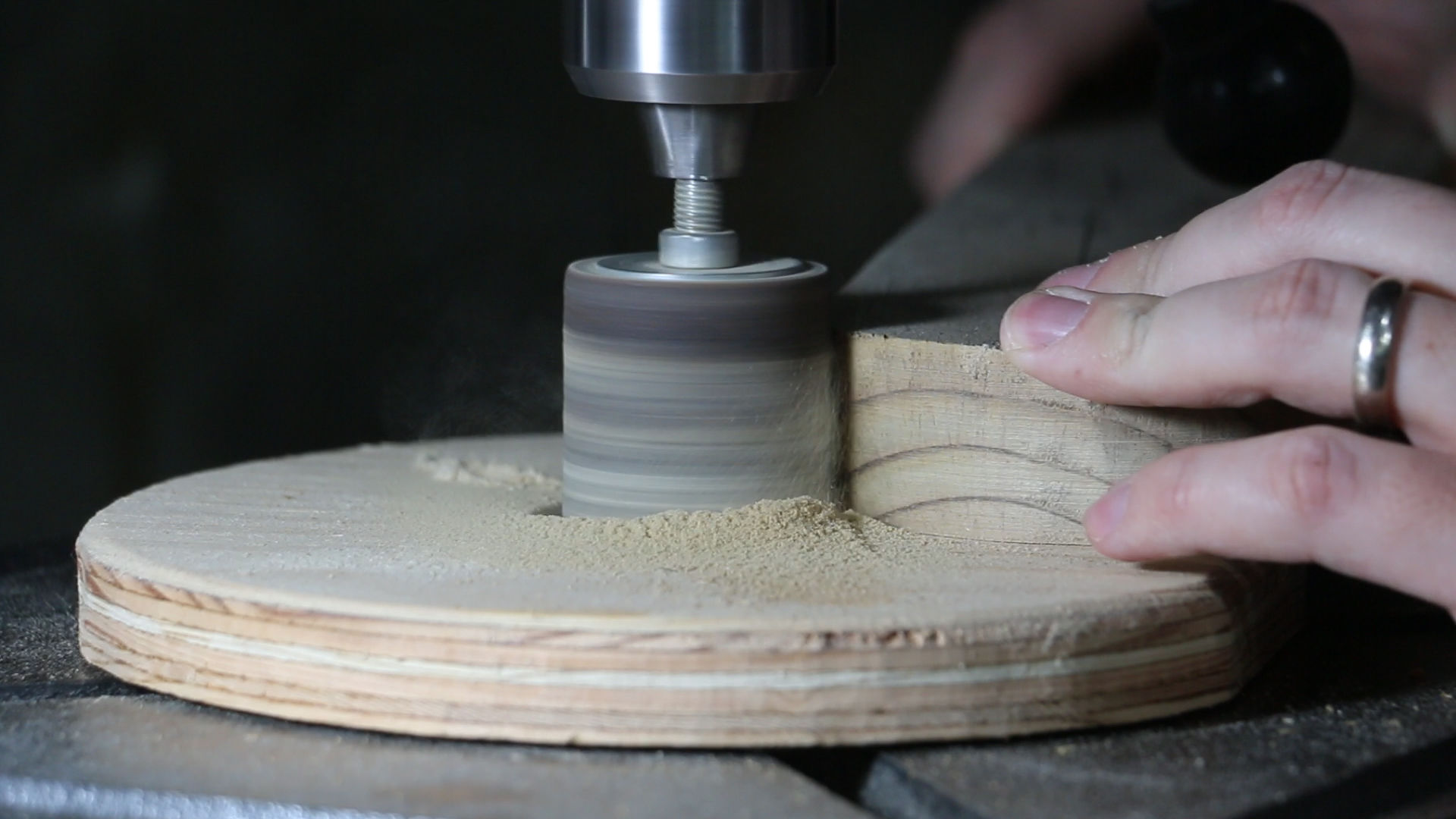 Sanding the cam